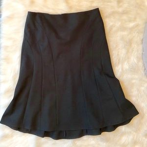 BCBGMaxAzria black fit & flared skirt 4